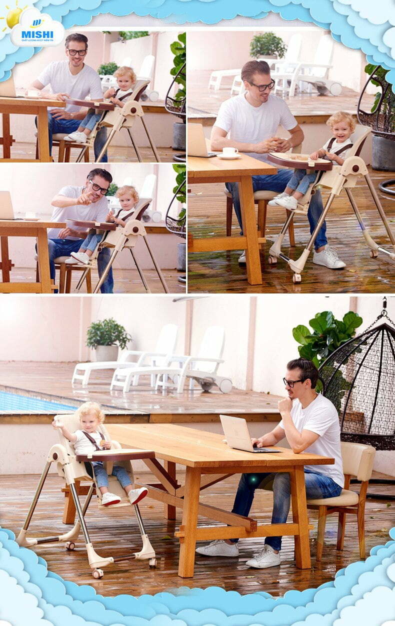 Ghế Ăn Dặm Cho Bé MiShi Chair V - Pink 24 ghe an dam mishi chair v 1