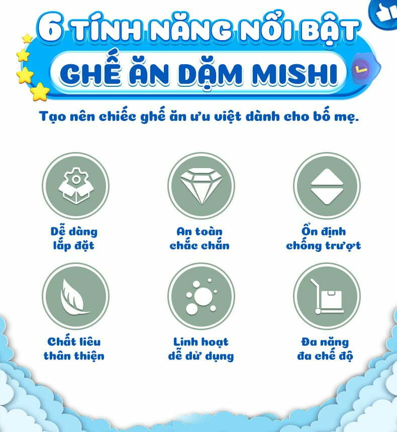 Ghế Ăn Dặm Cho Bé MiShi Chair V - Pink 11 Ghế Ăn Dặm Cho Bé Mishi Chair V Pink