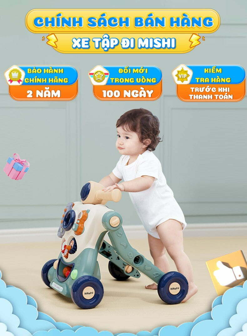 Xe Tập Đi Cho Bé MiShi Walk Y - Blue 16 xe tap di cho be mishi walk y 1
